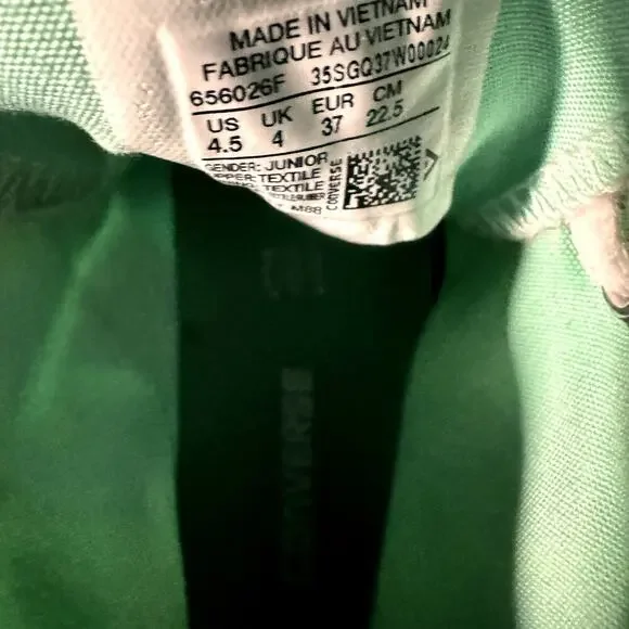 CONVERSE Chuck Taylor All Star Hi Unisex / Youth Shoe Sz 4.5 Vapor pink / Green - Picture 7 of 9